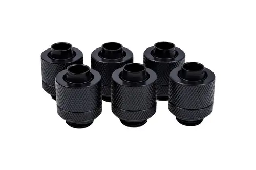 Фитинг Alphacool Eiszapfen, Удължител, 13/10mm, G1/4, Черен мат, 6 броя - image 1