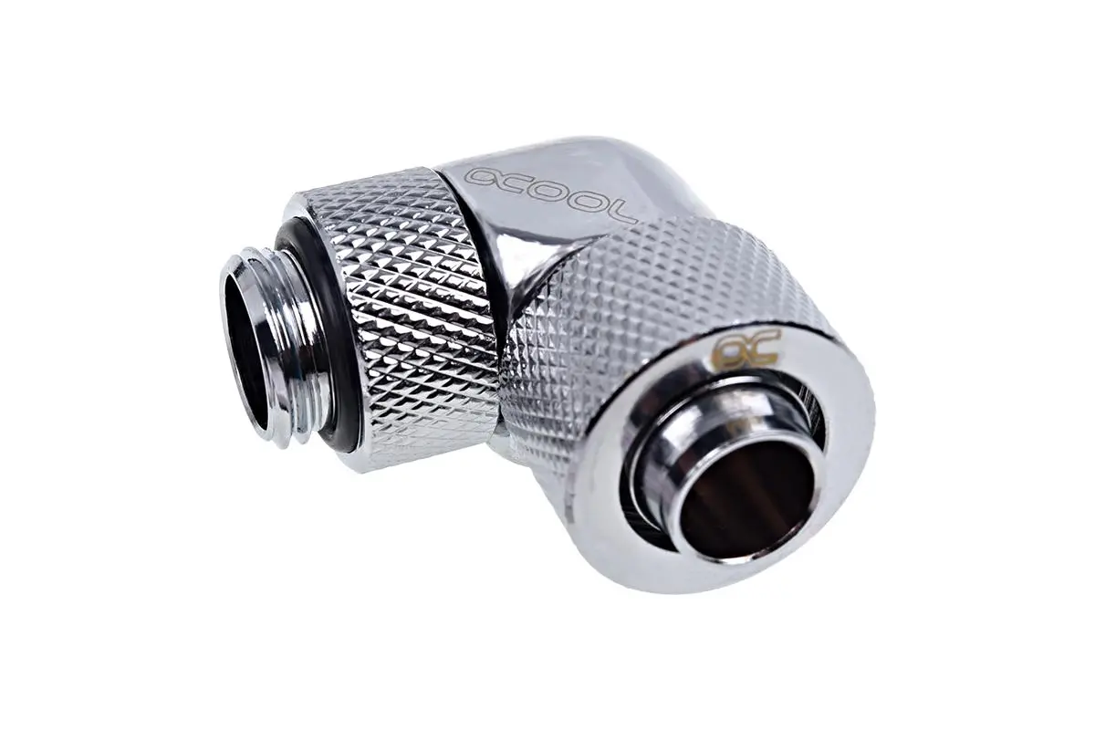 Фитинг Alphacool Eiszapfen, Удължител, 90°, 13/10mm, G1/4, Сребрист - image 2