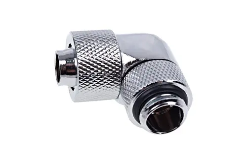 Εξάρτημα σύνδεσης Alphacool Eiszapfen, Προέκταση, 90°, 13/10mm, G1/4, Ασημί - 1