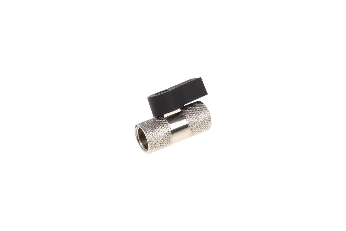 Robinet sferic Alphacool Eiszapfen, Bidirecțional, G1/4, Argintiu