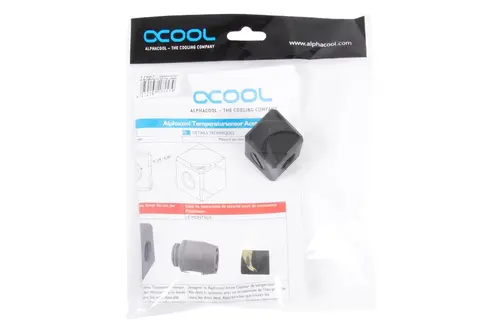 Терминал за свързване Alphacool Eiszapfen, G1/4 IT, 5 посочвен, Черен - image 3