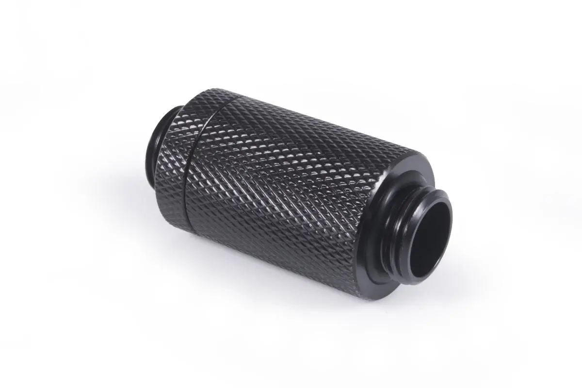 D-Plug Alphacool ES, 31.5mm, G1/4 AG auf G1/4 AG, Черен мат - image 1