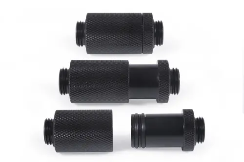 D-Plug Alphacool ES, 31.5mm, G1/4 AG auf G1/4 AG, Черен мат - image 2