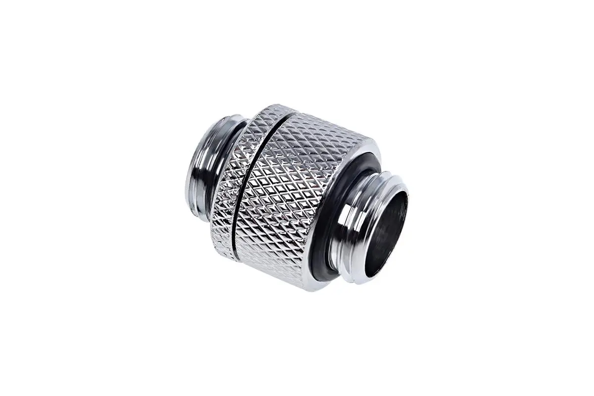 Адаптер съединител с външна резба Alphacool, Въртящ се, G1/4, Сребрист - image 1