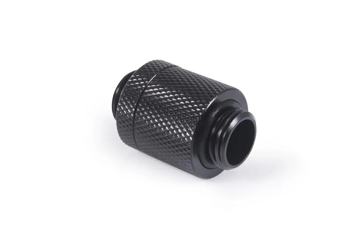 D-Plug Alphacool ES, 20mm, G1/4 AG auf G1/4 AG, Черен мат - image 1