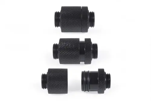 D-Plug Alphacool ES, 20mm, G1/4 AG auf G1/4 AG, Черен мат - image 2