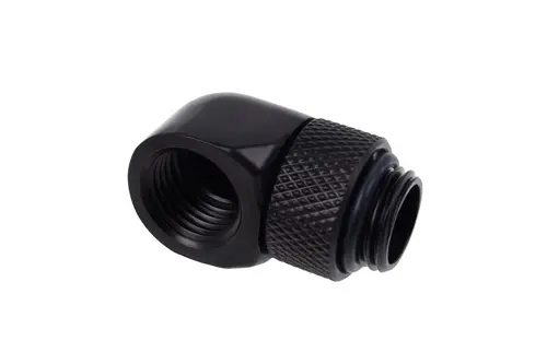 Въртящ се L-конектор Alphacool Eiszapfen, G1/4 AG auf G1/4 IG, Черен мат - image 1