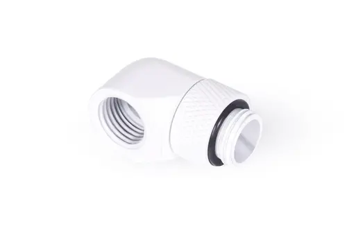 Въртящ се L-конектор Alphacool Eiszapfen, G1/4 AG auf G1/4 IG, Бял - image 2