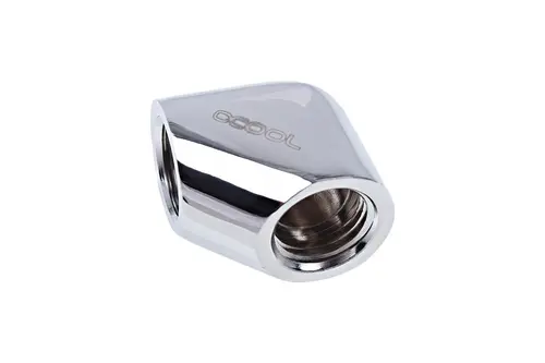 Въртящ се L-конектор Alphacool Eiszapfen, G1/4 AG auf G1/4 IG, Сребрист - image 1