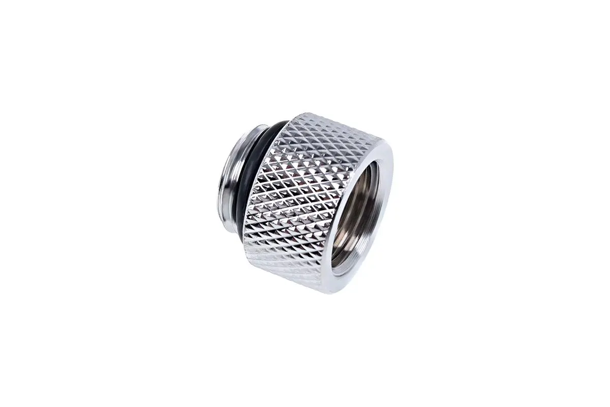 Prelungitor Alphacool Eiszapfen, G1/4 filet exterior la G1/4 filet interior, Argintiu