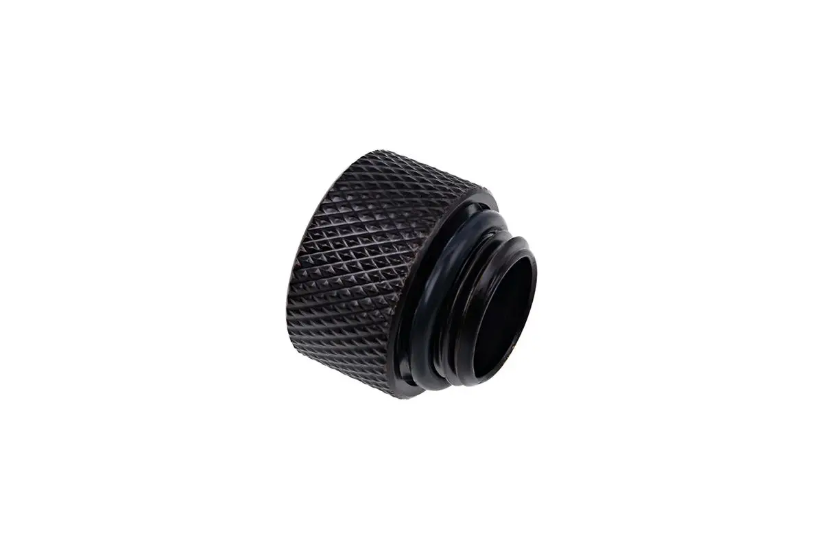 Prelungitor Alphacool Eiszapfen, G1/4 filet exterior la G1/4 filet interior, Negru mat - image 1