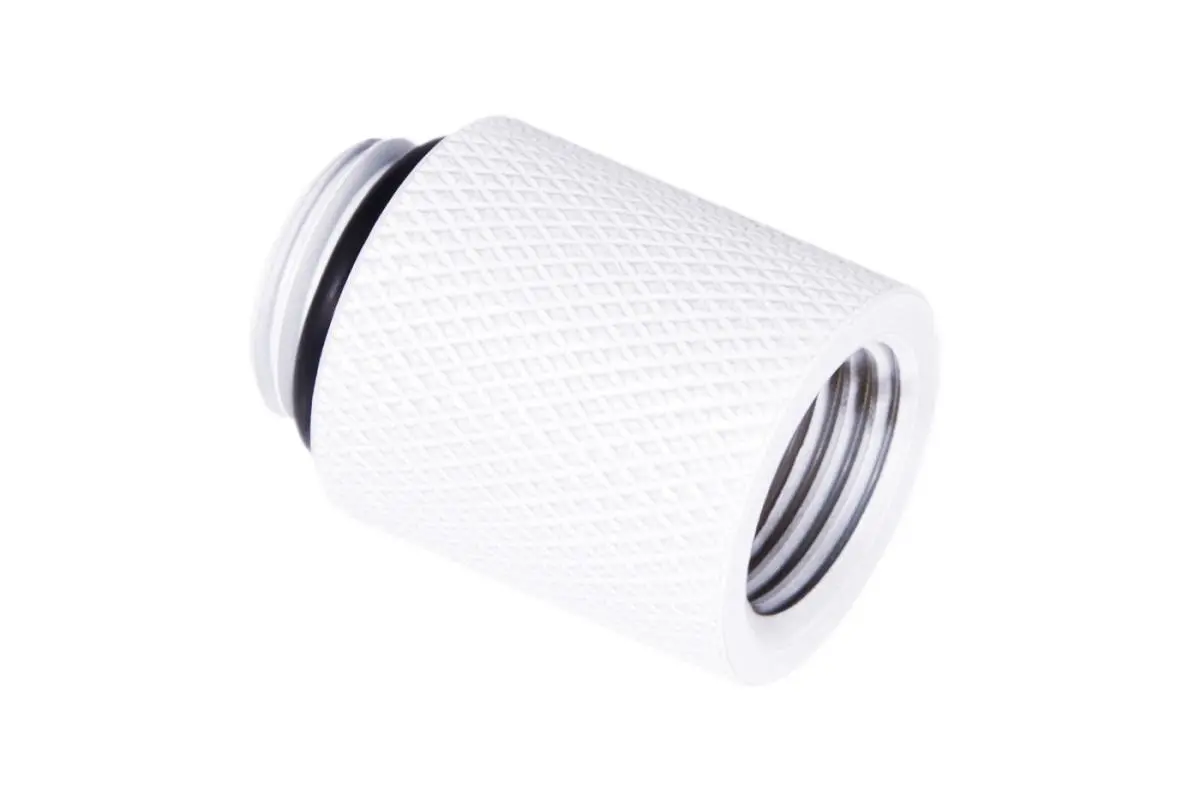 Удължител Alphacool Eiszapfen, 20 mm, G1/4 вънжна към G1/4 вътрешна резба, Бял - image 1