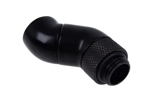 Ъглов адаптер Alphacool Eiszapfen, 2 x 45°, G1/4 външна към G1/4 вътрешна резба, Черен мат - image 1