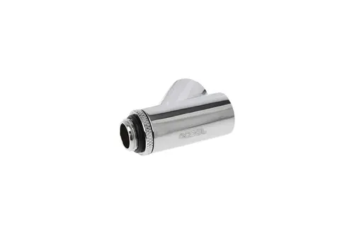 Σύνδεσμος Y Alphacool Eiszapfen, Περιστρεφόμενος, 45°, G1/4 εξωτερικό σπείρωμα σε 2 x G1/4 εσωτερικό σπείρωμα, Ασημί - 2