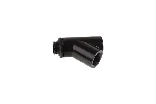 Y-конектор Alphacool Eiszapfen, Въртящ се, 45°, G1/4 външна към 2 x G1/4 вътрешна резба, Черен мат - image 3