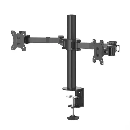 Стойка за 2 монитора за бюро HAMA Регулируема, 13" - 35", 15 кг, Swivel/Tilt, Черна - image 4
