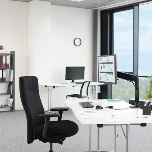 Стойка за монитор за бюро HAMA, Регулируема, Амортисьор, 13" - 35", 15 кг, Черна - image 9