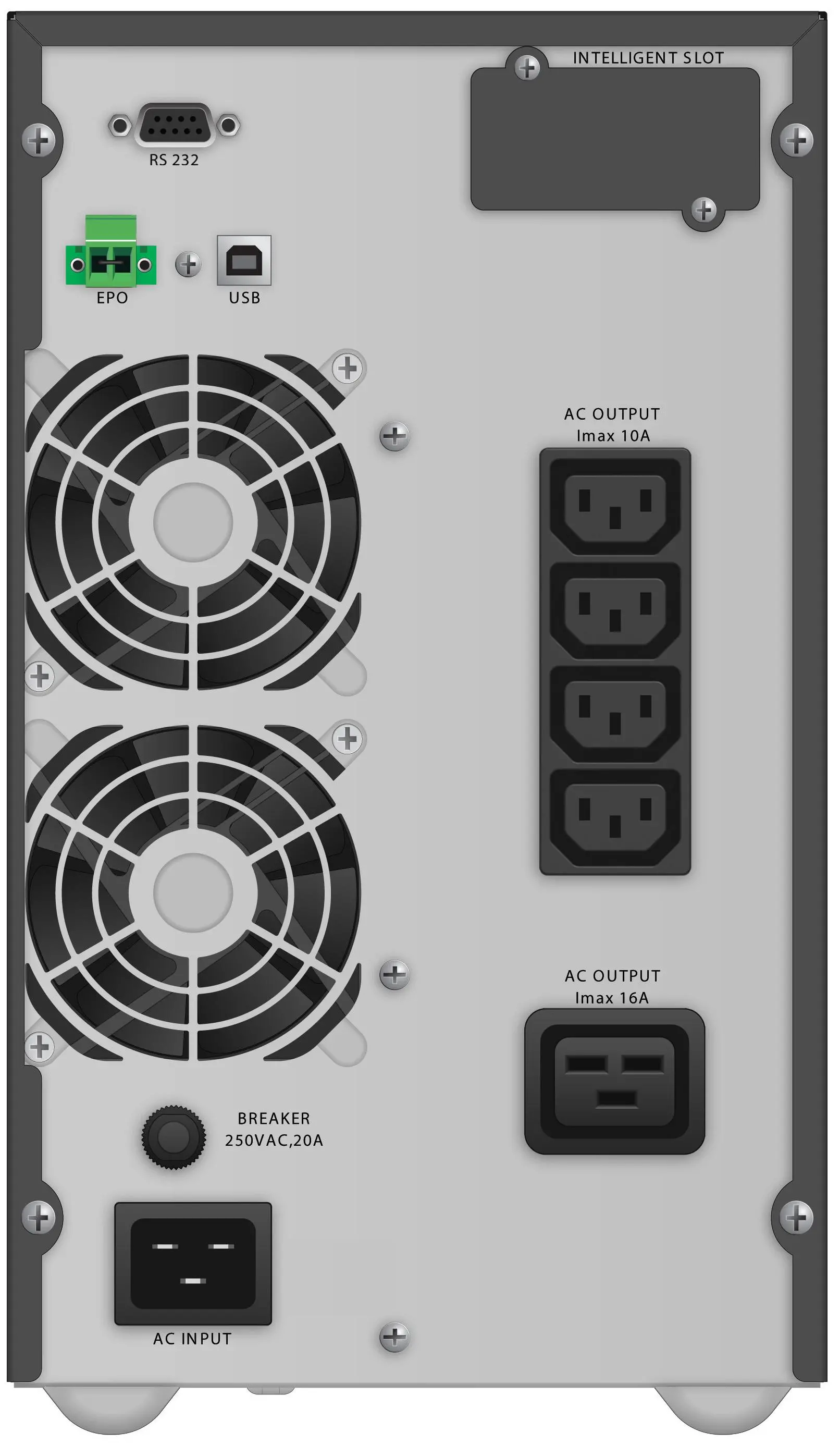 UPS POWERWALKER VFI 3000 TG 3000VA, On-Line - image 2