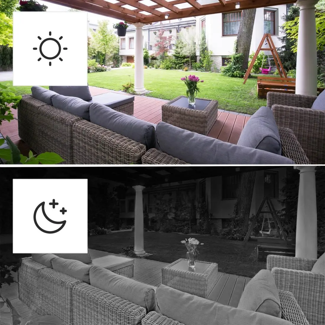 Cameră WiFi de exterior Hama, Cu panou solar, Baterii, Detector de mișcare, 1080p - image 10