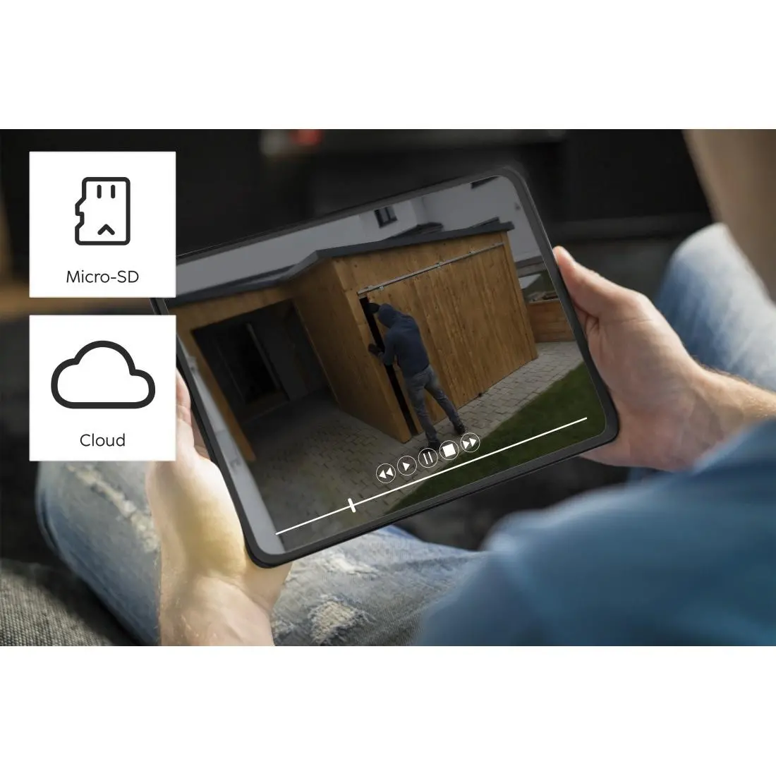 WiFi външна камера Hama, Със соларен панел, Батерии, Детектор за движение, 1080p - image 11