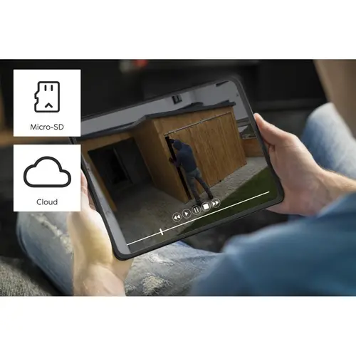 Cameră WiFi de exterior Hama, Cu panou solar, Baterii, Detector de mișcare, 1080p - 12