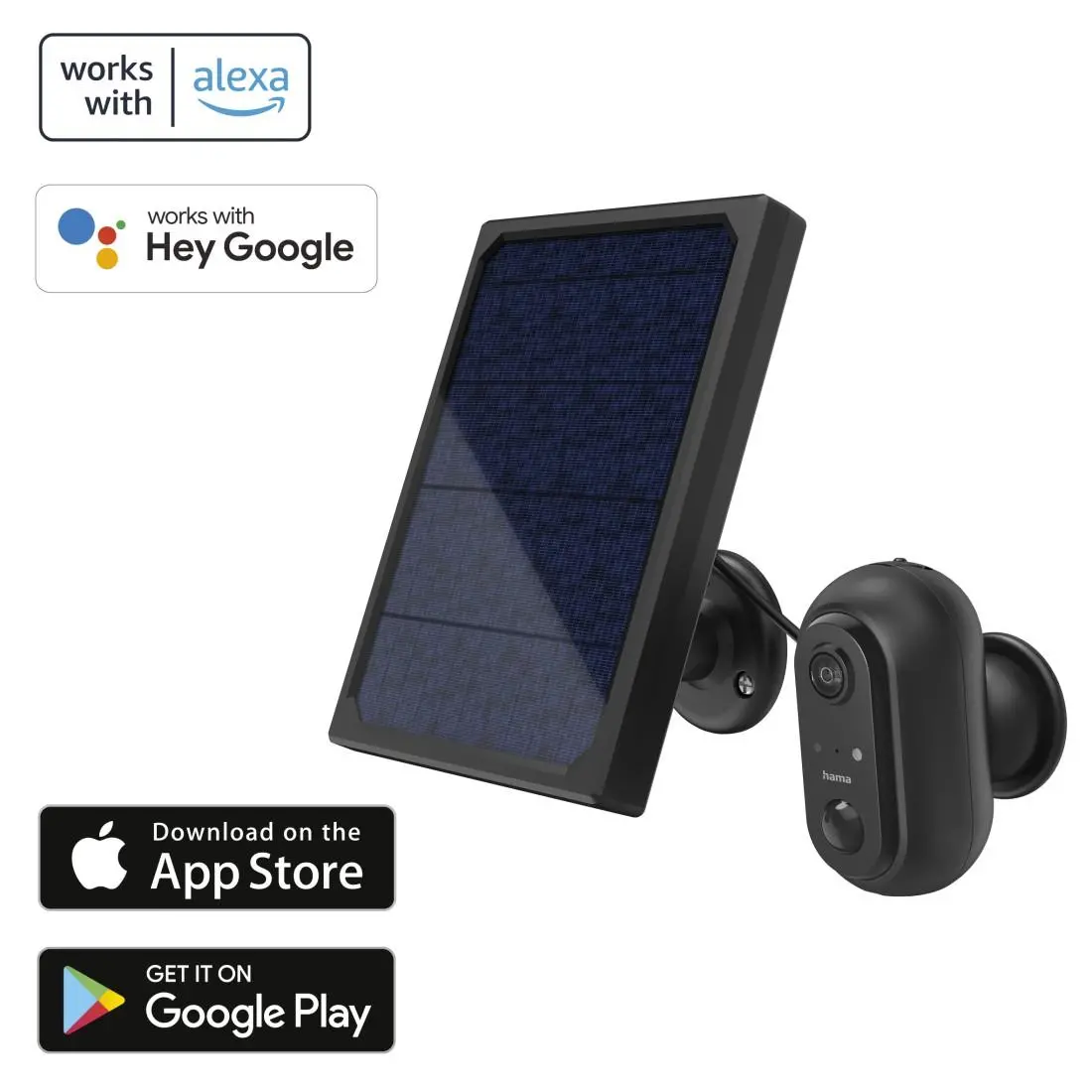 Cameră WiFi de exterior Hama, Cu panou solar, Baterii, Detector de mișcare, 1080p - image 6