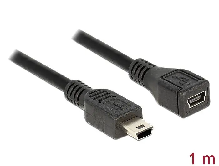 Удължителен кабел DeLock, USB-B женско - USB-B мъжко, USB 2.0, 1 м - image 1