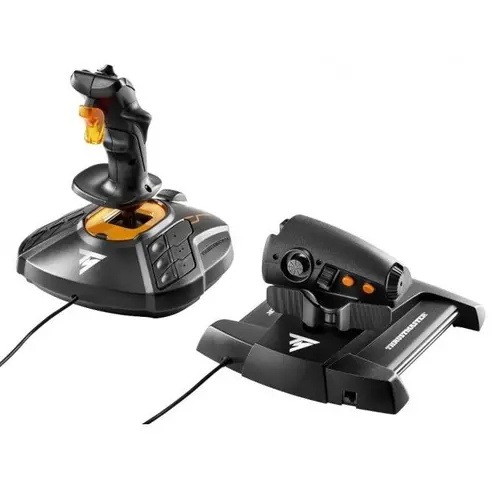 Жичен джойстик Thrustmaster T.16000M FCS HOT, авиосимулатор за PC, Черен - image 2