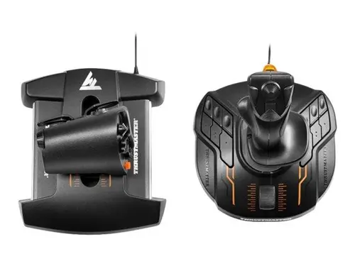 Жичен джойстик Thrustmaster T.16000M FCS HOT, авиосимулатор за PC, Черен - image 3