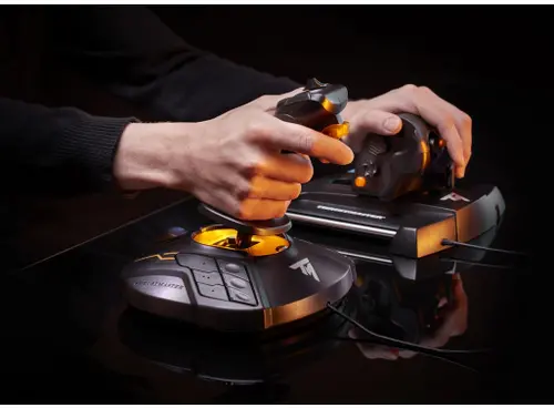 Жичен джойстик Thrustmaster T.16000M FCS HOT, авиосимулатор за PC, Черен - image 4
