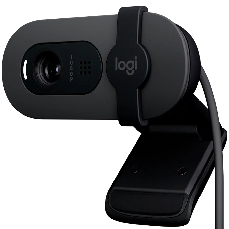 Cameră web, Logitech Brio 100 Full HD Webcam - GRAPHITE - USB - N/A - EMEA28-935 - image 1