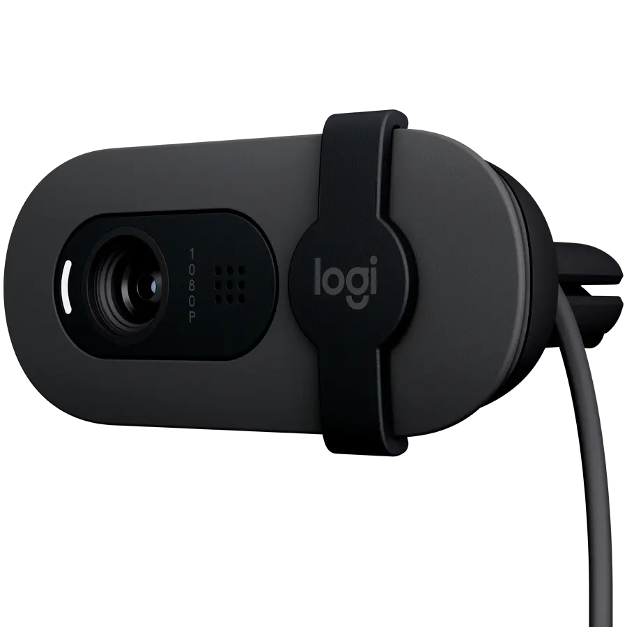 Cameră web, Logitech Brio 100 Full HD Webcam - GRAPHITE - USB - N/A - EMEA28-935 - image 3