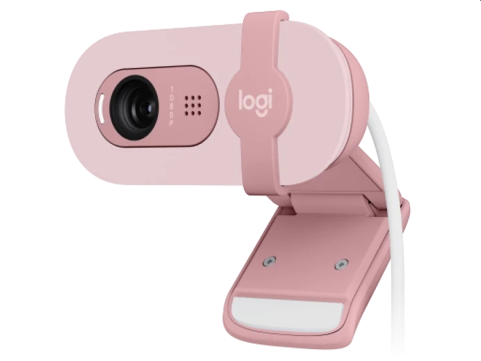 Уебкамера, Logitech Brio 100 Full HD Webcam - ROSE - USB - N/A - EMEA28-935 - WEBCAM