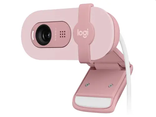 Cameră web, Logitech Brio 100 Full HD Webcam - ROSE - USB - N/A - EMEA28-935 - WEBCAM - 1