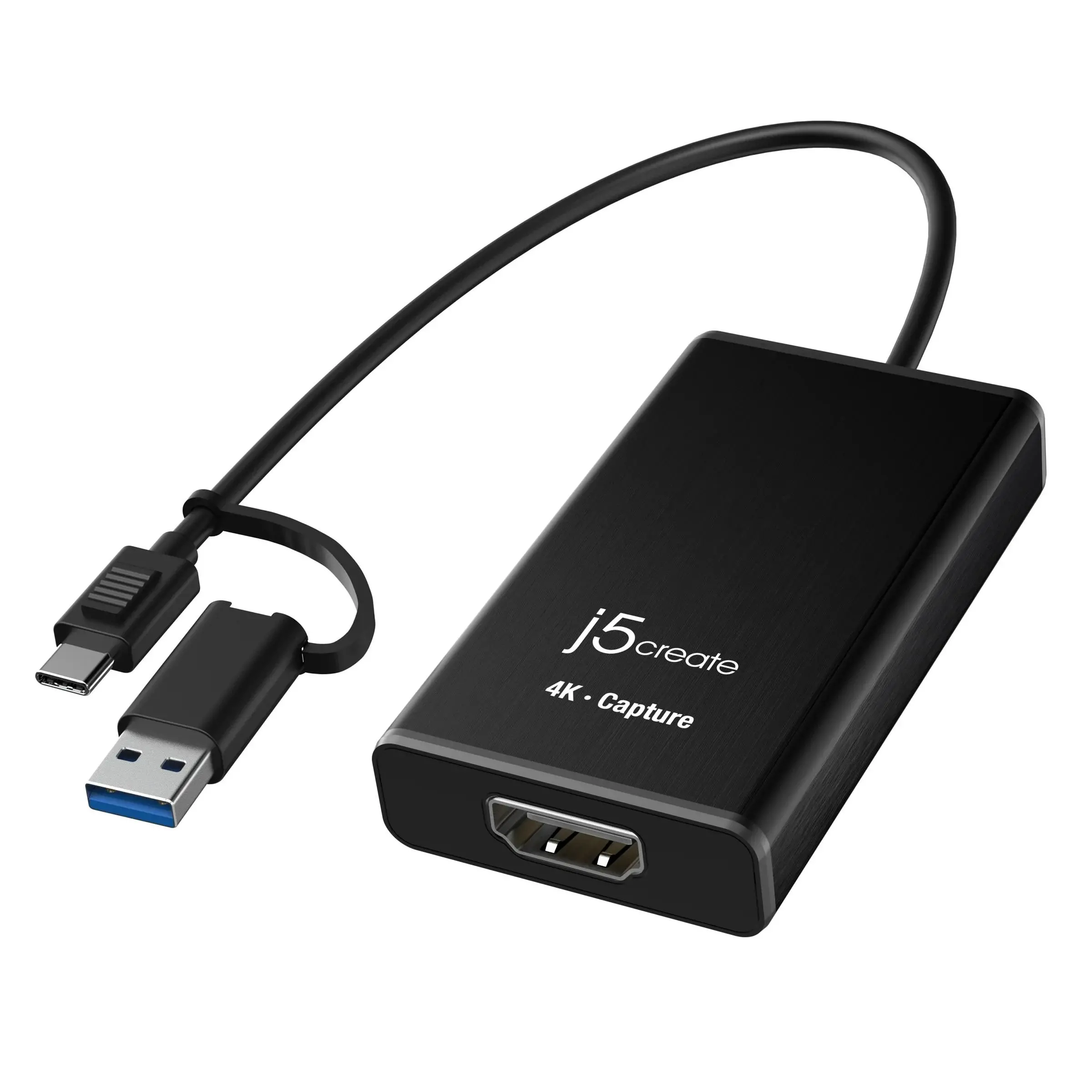 Capture card αντάπτορας j5create JVA11, HDMI - USB-C, 4K, Μαύρο
