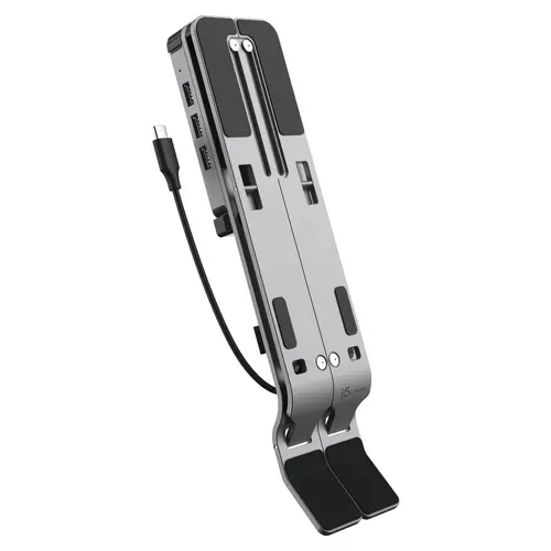 Поставка за лаптоп j5create JTS223, 4 портов USB-C хъб, Алуминиева - image 1
