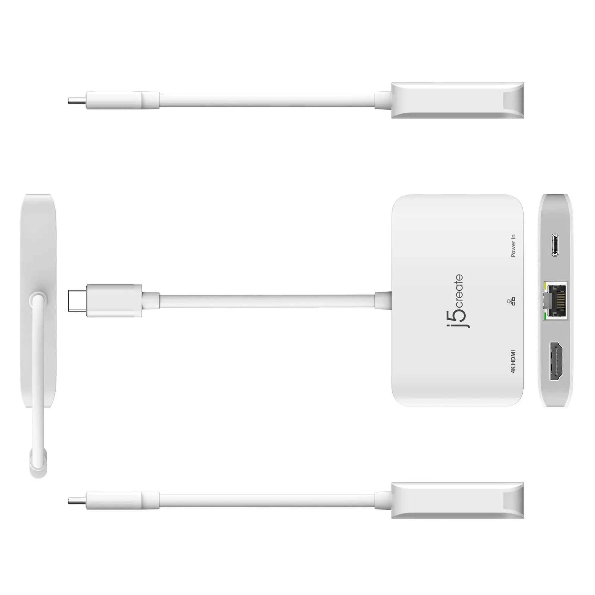 Προσαρμογέας δικτύου/hub/ j5create JCA351, Gigabit, 4K HDMI - image 2