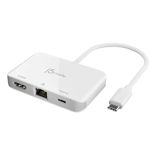 Adaptor de rețea/hub/ j5create JCA351, Gigabit, 4K HDMI - 1