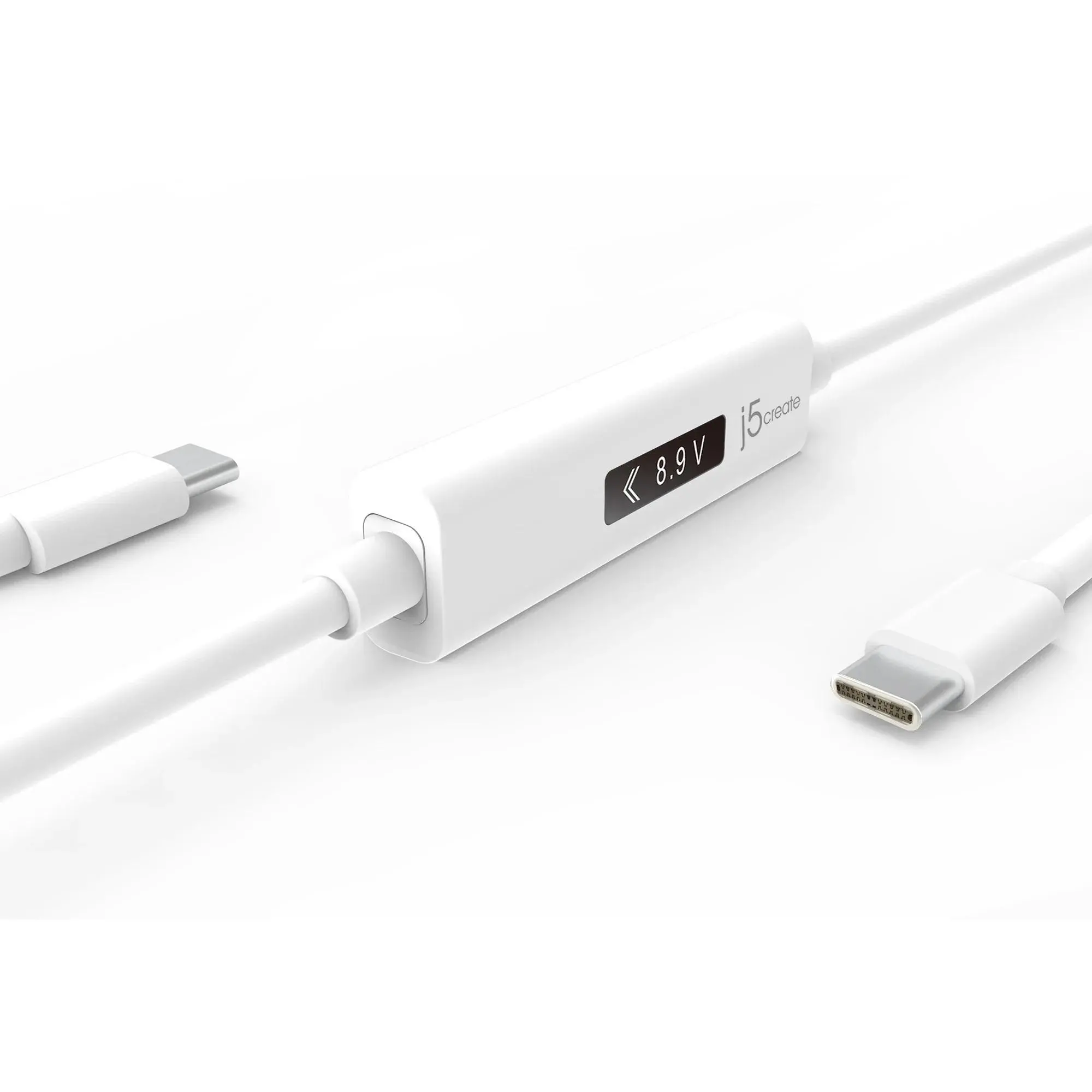 Cablu de încărcare j5create JUCP14, Măsurător de putere, USB-C - image 1