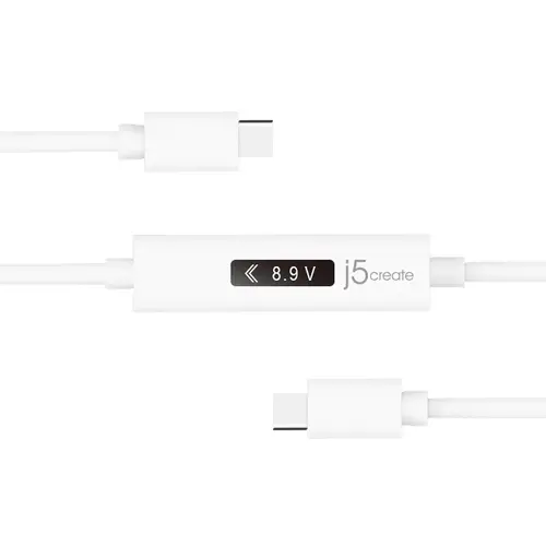 Cablu de încărcare j5create JUCP14, Măsurător de putere, USB-C - 3