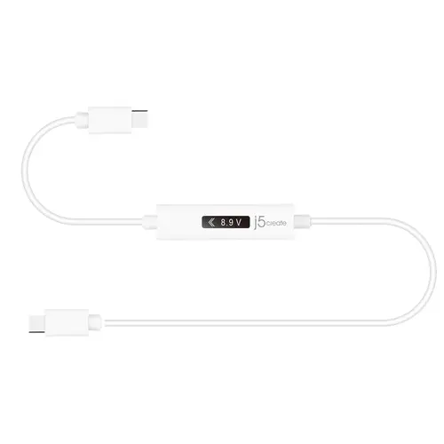 Καλώδιο φόρτισης j5create JUCP14, Μετρητής ισχύος, USB-C - 4