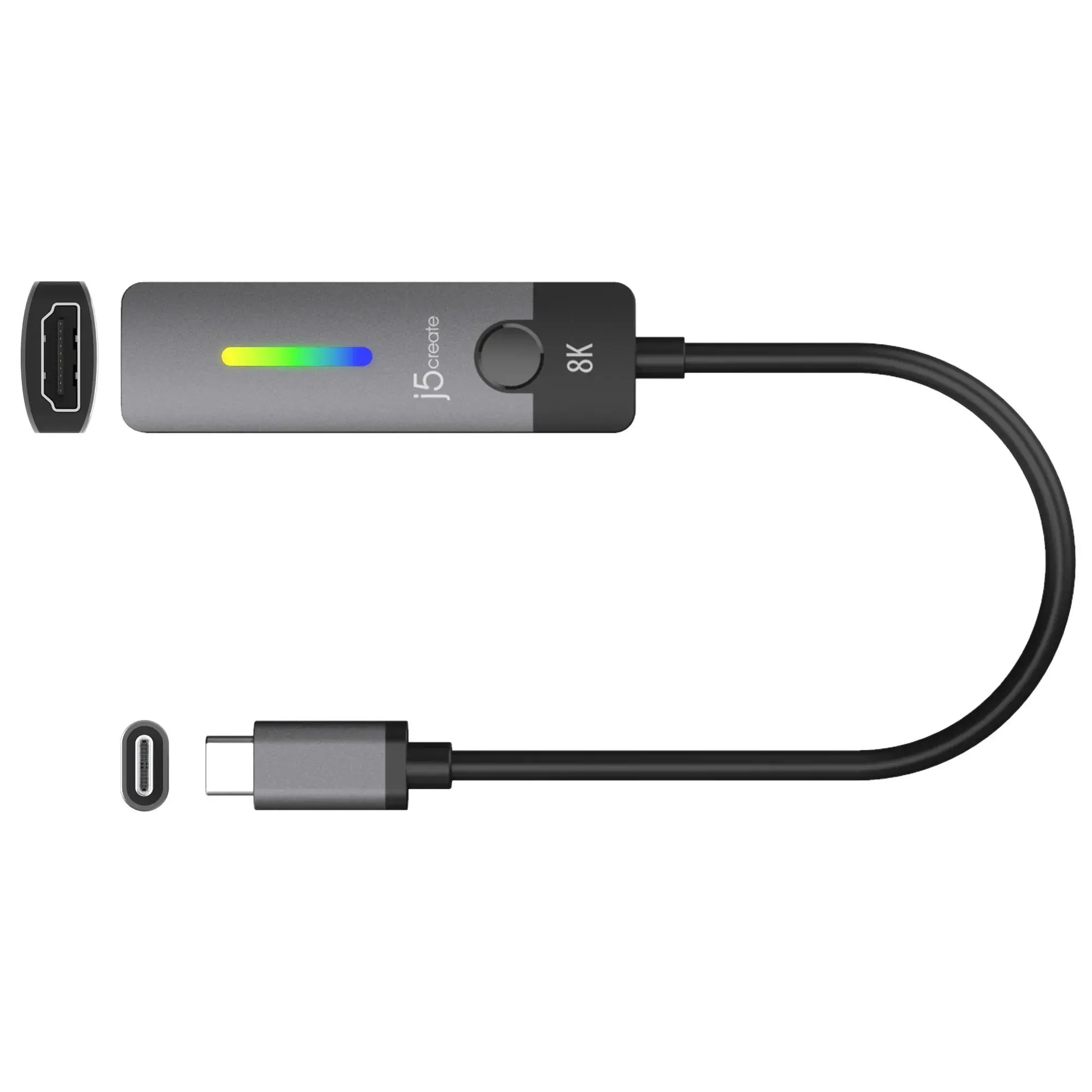 Адаптер j5create JCA157, USB-C мъжко - HDMI 2.1 женско, 8K - image 1