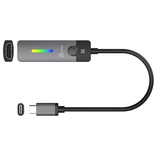 Προσαρμογέας j5create JCA157, USB-C αρσενικό - HDMI 2.1 θηλυκό, 8K - 2