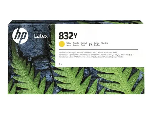 HP 832Y 1L Yellow Latex Ink Cartridge