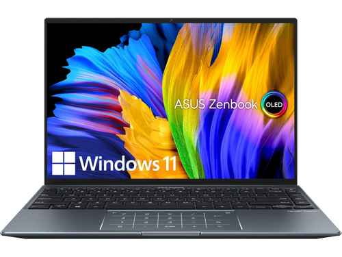 Лаптоп, Asus Zenbook X OLED UX5401ZAS-OLED-KN731X, Num Pad, Intel Core i7-12700H/BGA OLED 14" 2.8K (2880 x 1800)WQ+ BEND GL TP 400NITS(HDR)DCIP3:100% 90HZ, 16GB LPDDR5(ON BD),  PCIEG4 1TB SSD,Windows 11 Pro 64BIT, Zero-G Titanium