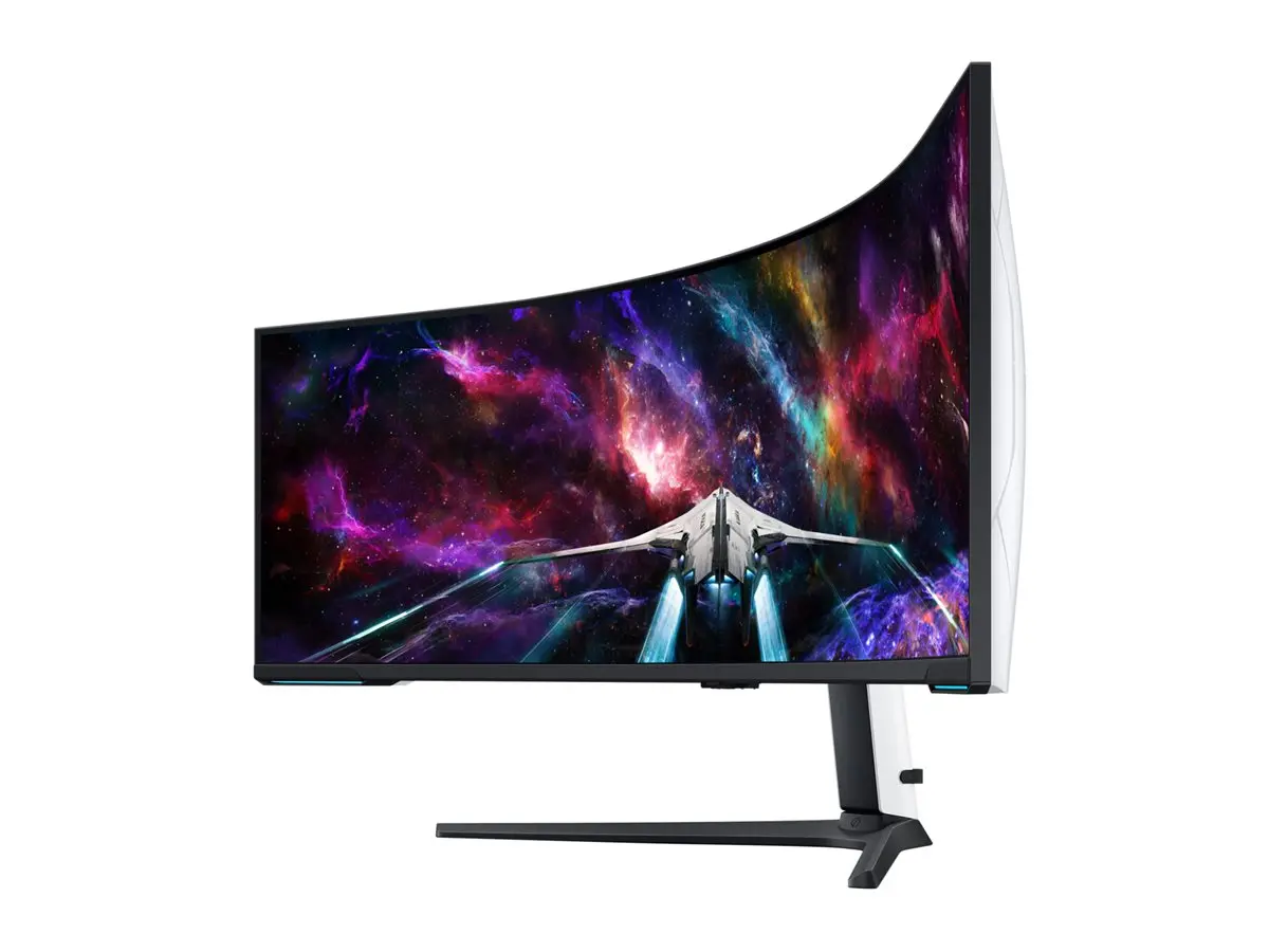 Монитор, Samsung LS57CG952, 57" Odyssey Neo G95NC 57" Quantum Mini-LED Dual UHD, 7680x2160, 240Hz 1ms, HDMI, USB Hub, White/Black - image 1