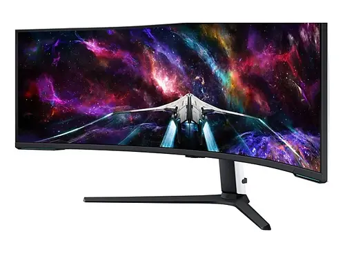 Monitor, Samsung LS57CG952, 57" Odyssey Neo G95NC 57" Quantum Mini-LED Dual UHD, 7680x2160, 240Hz 1ms, HDMI, USB Hub, Alb/Negru - 18