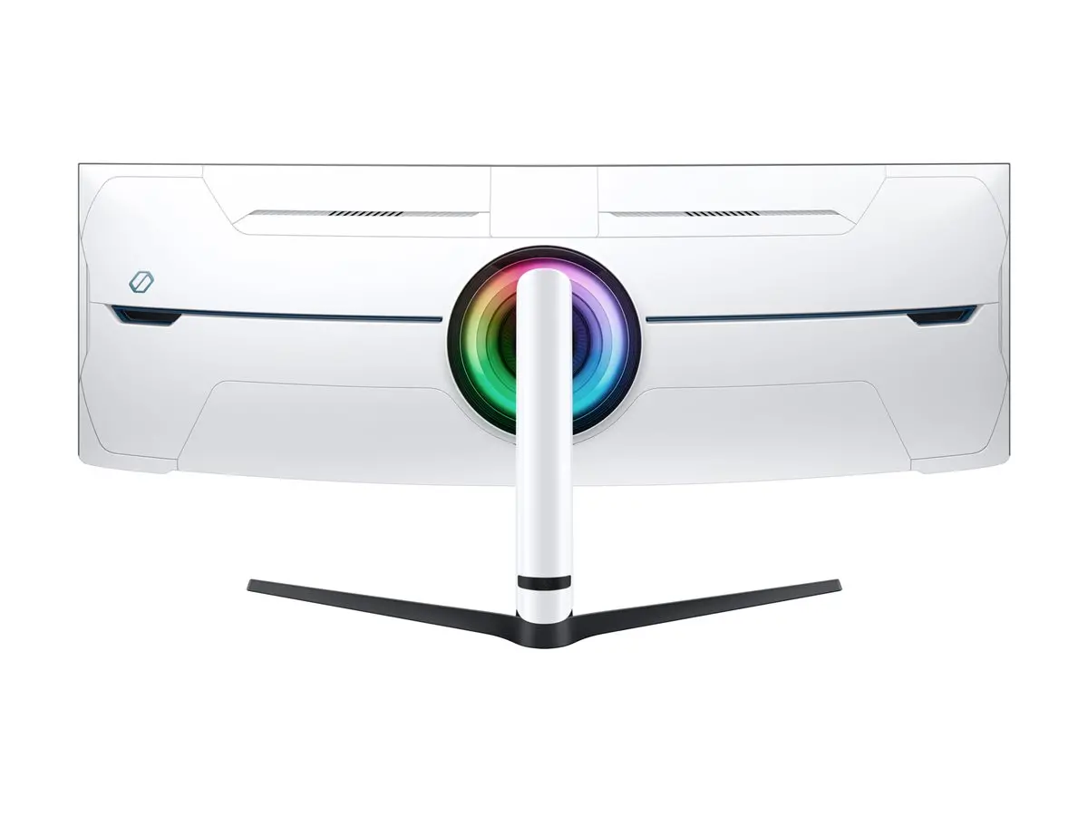 Монитор, Samsung LS57CG952, 57" Odyssey Neo G95NC 57" Quantum Mini-LED Dual UHD, 7680x2160, 240Hz 1ms, HDMI, USB Hub, White/Black - image 5