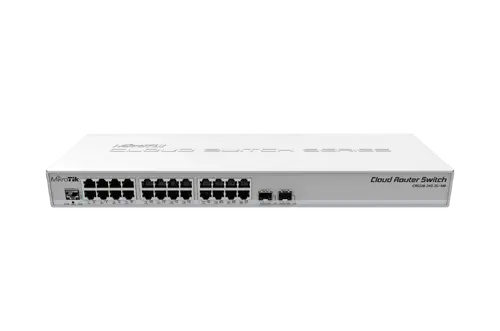 Суич Mikrotik CRS326-24G-2S-RM, 24xGigabit LAN, 2xSFP+ cages