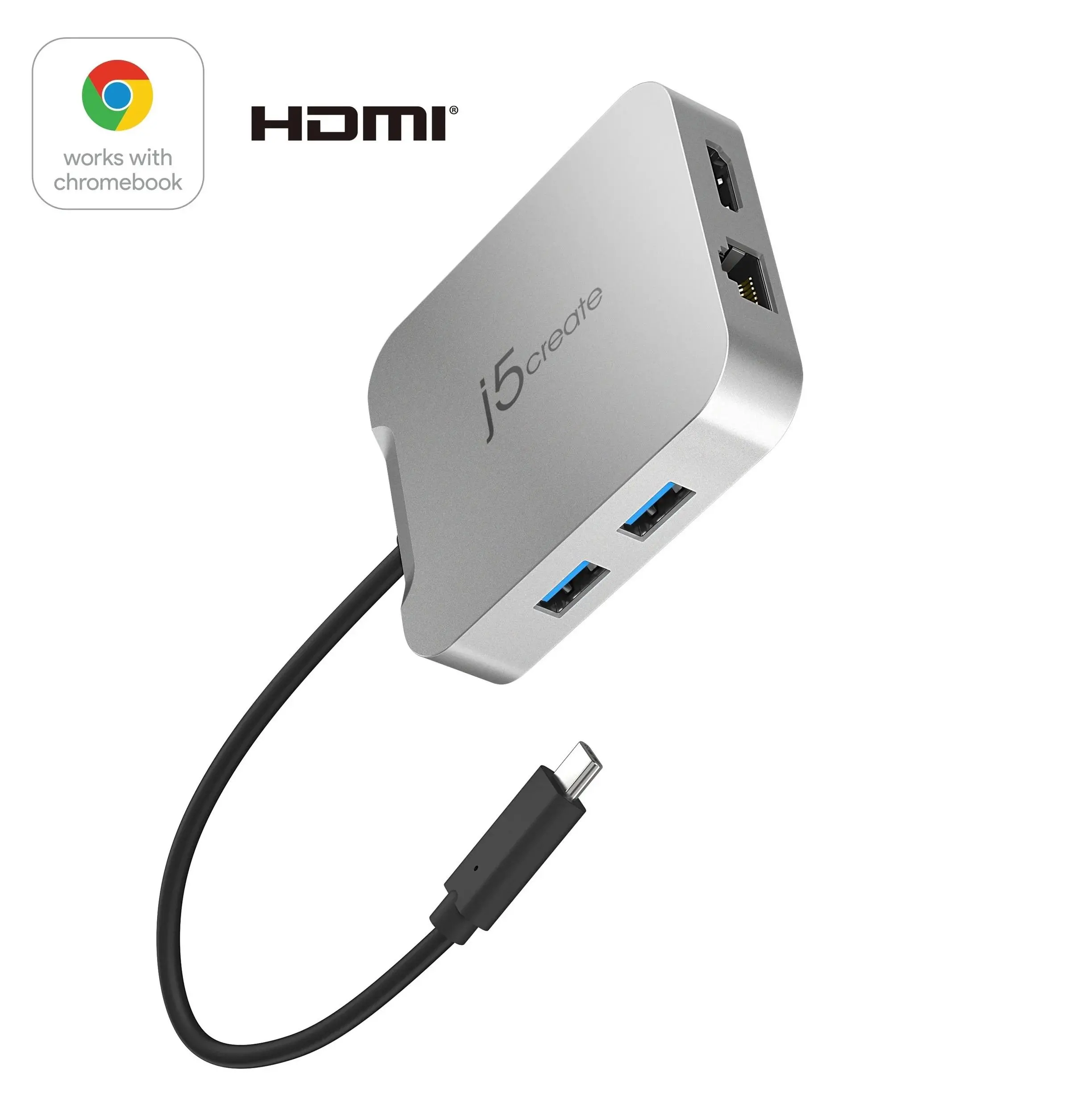 Докинг станция j5create JCD391 4K60 Elite USB-C PD, USB-A, HDMI, RJ-45 - image 1